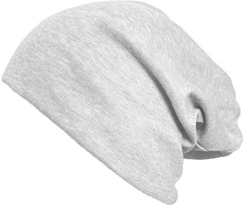 VIAUMBR Beanie Herren Damen Mütze Kopfbedeckung Haube Laufmütze Sportmütze Wintermütze Fahrradmütze unter Helm Radfahrer Laufen Herbst Winter Hellgrau