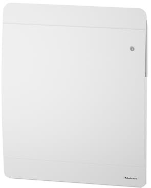 Noirot - Radiateur Électrique Walter - Inertie Fonte - Chauffage Connectable - Chaleur Douce - Gain de Place, Blanc Satiné - Certifié Origine France Garantie, NF Électricité - Horizontal, 1000 Watt