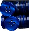 King of Trade 4-Loch Kunstharz Knopf Knöpfe - 20 mm 32L - 10 Stück zum Basteln, Nähen, Ersatz, Stricken, Nähzubehör (16# Blau)
