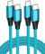 Ocetea USB C to C Charger Cable 3.1A Fast Charging Compatible iPhone 15/15 Pro/15 Pro Max, MacBook Pro, iPad Pro, Galaxy S24/S23 Ultra, Pixel [2-Pack 1M]