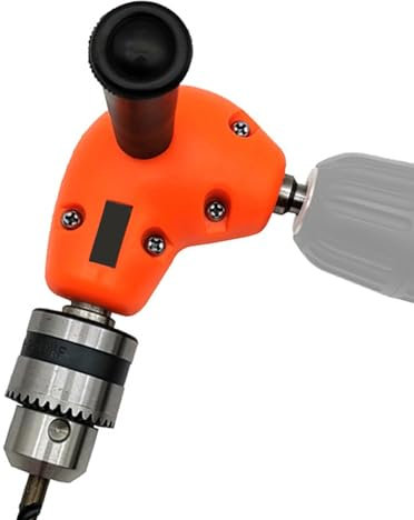 Lambo Bohrmaschine mit rechtwinkligem Winkel, elektrische Bohrmaschine mit 90-Grad-Winkel, Holzbohrmaschine, benutzerfreundliches Design für Tischlerprojekte und Installation