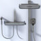 Colonne de douche thermostatique avec douchette - Systèmes de douche avec affichage numérique & pommeau, douche à effet pluie & Douchette de WC 丨Gris