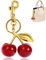 Kabwea Glitzer Kirsche TaschenanhäNger, SchlüSselanhäNger Damen, TaschenanhäNger, Keychain, Accessories, Lucky Charms, SchlüSselband, Coach Bag, Bag Charms