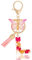 MWOOT Letter Keychains Initiale Porte Clef Lettre L,Alphabet Initial Keyring avec Papillon Pendentif,Rose Pétales Feuille D'or Key Ring pour Femmes Filles Portefeuilles Sac à Main Charme (L)