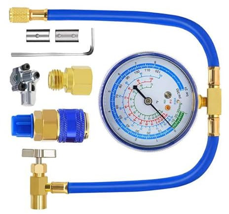 XINGLIDA R134A Klimaanlage Aufladeset Schnellkupplung Piercing Ventile Adapter Kältemittel Aufladeset Für Kühlsysteme