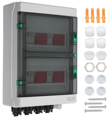 SROCHN Überspannungsschutz PV DC 32A 1000V Blitzschutz IP65 Wasserdicht 4 Strings 24 Module Solar PV Anschlusskasten