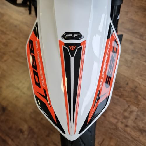 Resin Bike Aufkleber für Motorrad Kompatibel mit KTM 890 SMT 2023-2025. Kotflügel vor Stößen und Kratzern. Aufklebersatz 3D-Harzklebstoff - Stickers Made in Italy