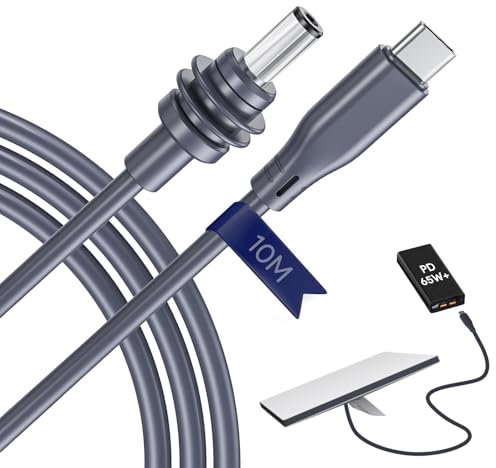 EDUP Starlink Mini USB C to DC Power Cable, PD100W Input USB Type C to DC Barrel Jack Cable for Starlink Mini Replacement Waterproof Cord 18AWG, Star Link Mini Cord (10m)