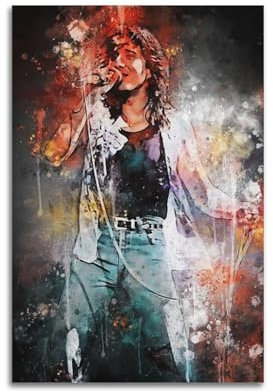 PZLWEFUN Songwriter Steve Perry Poster, dekoratives Gemälde, Leinwand, Wandposter und Kunstdruck, moderne Familienschlafzimmer-Dekoration, Poster, 20 x 30 cm