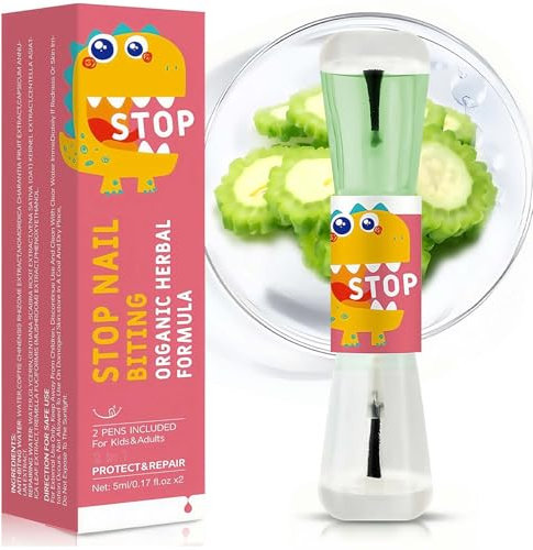 Stop Nail Biting with Nail Biter Water - Stop Biting Nails & Thumb Sucking – Clear Repair for Damaged Nails – Bitter-Tasting
