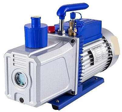 Vacuum Pump 6-10 CFM 1 Double Stage Air Conditioning Vacuum Pump 5PA Ultimate Vacuum Refrigerant HVAC Air Tool(6 CFM 1-2 HP)