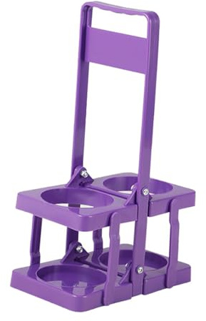 Sports Water Bottle Carrier Sturdy Foldable for Team Sports Football Stadium Purple