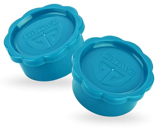 Gräwe Lot de 2 bouchons de rechange bleu pétrole pour carafe en verre Sodastream modèle Penguin (bouchon pas de type champagne) + Crystal