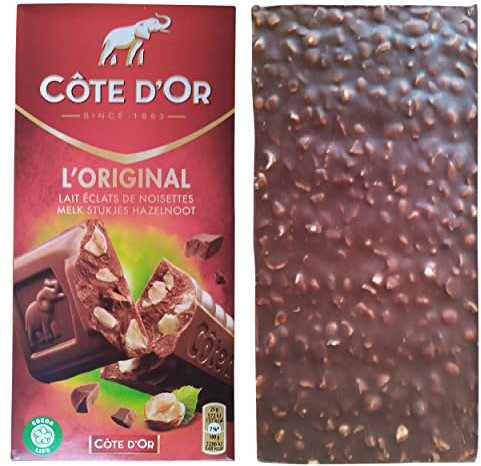 Côte d'Or L'Chocolat originale Lait Noisettes Bar Cote Dor 200G