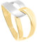 My Gold Damen Ring Gold 585 Echtes Gelbgold Weissgold (14 Karat) Ohne Stein Gr. 56 Damenringe Illos R-07930-G463-W56