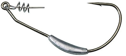 Gunki Texas Haken beschwert - 2 Offsethaken, Größe/Gewicht:Gr. 3/0 / 3g