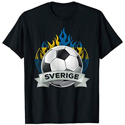 Sweden Soccer Jersey Sverige Football Team Fan T-Shirt