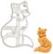 bakerlogy Sitzender Fuchs Ausstechform, 1 Teil