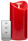 Tronje 19cm LED Kerze mit Timer u. Fernbedienung - Leuchtdauer 1000 Std. Echtwachskerze mit beweglicher Flamme Rot