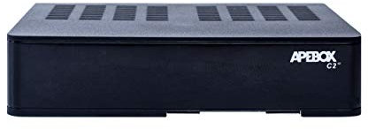 Apebox C2 4K UHD 2160p Combo Satelliten DVB-S2X & DVB-T2/C Multistream Receiver (1x DVB-S2X, 1xDVB-T2/C, 1x USB2.0, 1x USB3.0, HDMI, LAN, Kartenleser, YouTube) Schwarz