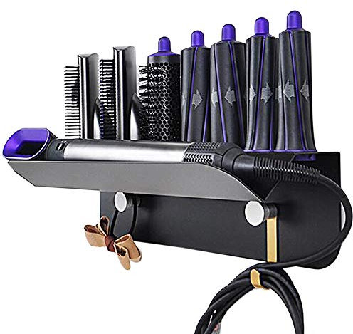 KEESIN Hair Curling Wandhalterung, Veranstalter Ständer Lagerregal für Dyson Airwrap Styler Lockenwickler und 7 Lockenfässer