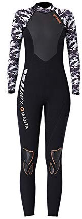 SK Studio Damen Neoprenanzug 3 mm Ganzkörper Tauchanzug Lange Ärmel Nassanzüge Neopren für Tauchen Surfen Schnorcheln