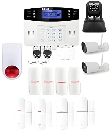 Alarma inalámbrica gsm y 3 cámaras WiFi Kit ip3