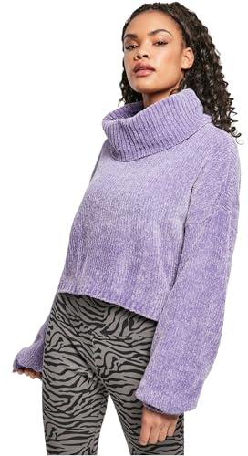 Urban Classics Tb4516-ladies Short Chenille Turtleneck Sweater Maglia di Tuta Donna (Pacco da 1)