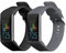 kwmobile Straps Compatible with Polar A360 / A370 Straps - 2x Replacement Silicone Watch Bands - Smartwatch or Fitness Tracker - Black/Grey