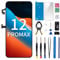 CYKJGS for iPhone 12 Pro Max Screen Replacement with Earpiece Proximity Sensor LCD 6.7 Display Digitizer 3D Touch Magnetic Screw Mat Front Glass Fix Full Repair Tools Kit A2342 A2410 A2411 A2412