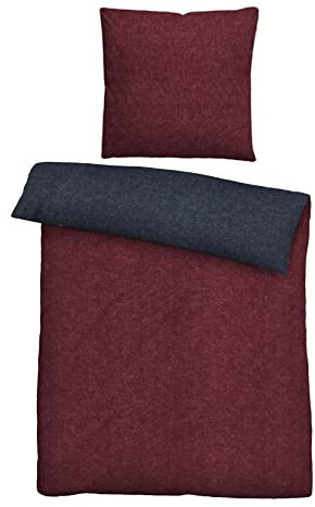 biberna 0840500 Melange-Flanell Bettwäsche