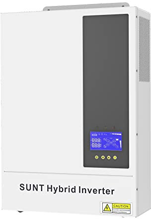 SOGTICPS 3.6KW 48V Solar-Hybrid-Wechselrichter MPPT-Ladegerät max 500V PV-Eingang AC220V-Ausgang, zeitgesteuertes Laden und Entladen, Unterstützt WiFi- und Bluetooth-Kommunikation