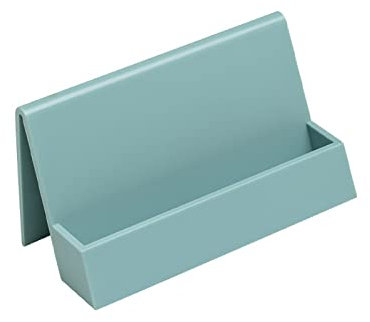 Hilsayum Support vertical pour cartes de visite - Fournitures de bureau pour table, espace de travail (bleu)