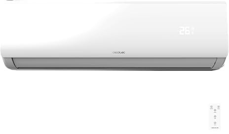 Cecotec Aire Acondicionado Split AirClima 18000 Smartfresh. 18000 BTU, Motor DC, Bomba de calor, Mando a distancia, Pantalla LED, Sistema Inverter, 5 Modos, 8 Velocidades, Cobertura 35 m2
