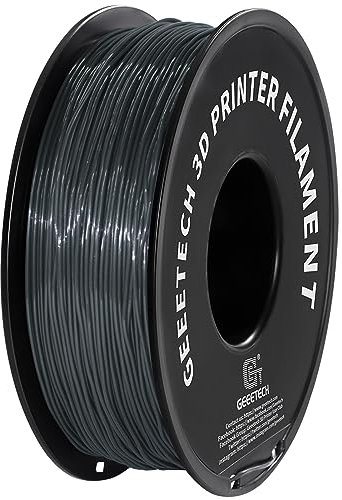 GEEETECH TPU filament 1,75mm Transparent Silber, Flexible 3D Drucker Filament 1kg 1 Spool