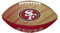 Wilson American Football NFL Team Tailgate, Gummi, Rot / Gold
