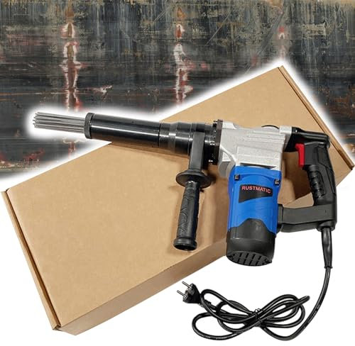 ExoticaBlend 1100W Electric Needle Derusting Gun, Hand-Held Needle Scaler Rust Removal Cleaning Machine Remover for Removal of Rust Weld Slag and Paint