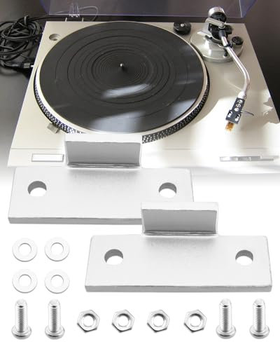 ULXIOM Plattenspieler-Staubschutz-Scharnier, passend für Technics SL-D2 3200 B2 Q2 D3 Plattenspieler, 2 Stück Reparaturlaschenhalterung