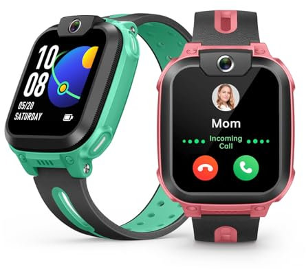 imoo Z1, Kinder Smartwatch mit GPS, Smartwatch Kinder mit GPS und Telefon, Kids Smart Watch mit Langanhaltender Video & Phone Call, IPX8 Wasserdicht (Rosa)