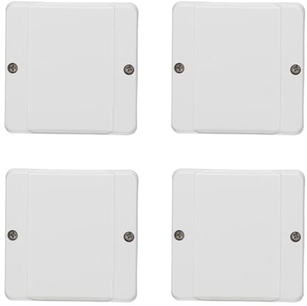 Hensel 4 x DE9321 Kabelabzweigkasten - IP55 Feuchtraumdose ohne Klemme | Aufputzdose - 88x88x50 mm - weiß - bis 2,5 qmm 3phasig, 4 qmm 1phasig - für feuchte Räume - Thermoplast halogenfrei