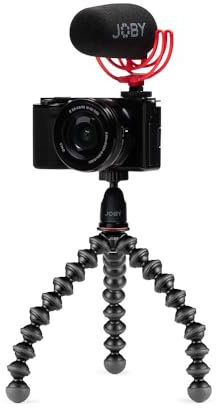 JOBY Essential Vlogger Kit, GorillaPod Camera Vlogging Kit (GorillaPod 1K Flexible Tripod, On-camera Wavo Microphone, TRR Cables), Vlog System, Youtuber, Entry Level Content Creator