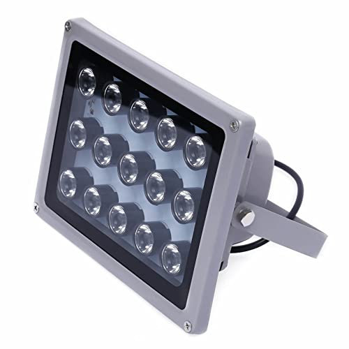 15pcs LED Nachtsicht Weitwinkel IR Strahler, IR Strahler für Kameras, Nachtsicht Licht Strahler für IP Kameras, CCTV Überwachungskameras, 850nm 12V.