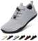 Geweo Chaussures Pieds Nus Femme Homme Ete Confort Barefoot Shoes avec Bout Large Chaussures Minimalistes Légères Respirantes Basket Trail avec Semelle Chute Zéro Chaussures Marche Unisexe Gris 41EU