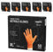 EUROPAPA® 500 Stück (10x50) extra Dicke Nitrilhandschuhe DiamantGrip Diamant Perfect Grip Einweghandschuhe Montageschutzhandschuhe puderfreier latexfreier Arbeitshandschuhe (8 mil, XL, Orange)