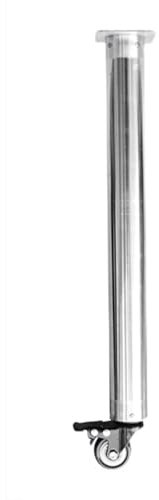 DSWZLQDXB 1 pièces Pieds d'armoire avec roulettes avec Freins Pattes de Table Mobiles Acier Inoxydable Jambes de Meuble Pieds de canapé Métal Support des Pieds de la Table