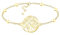 Sofia Milani - Damen Armband 925 Silber - vergoldet/golden - Baum des Lebens Anhänger - B0354