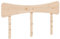 HETFTJN Rückenpolster Wand Wandkissen Wandpolster Bed Headboard - Kopfteil 160 cm Massivholz Kiefer für Bett Gästezimmer Herbergen Schlafräume