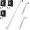 JJZGPP 3Pcs Chausse pied,Chausse-pied acier inoxydable(30cm & 15cm),avec Crochet Trou pour Toutes Tailles de Pieds,pour Enceintes, Personnes âgées