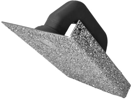 HERO Hartmetall Schleifbrett Handschleifer HM-Splittfläche GROB K16 Schleifklotz mit abgewinkelter Seite Winkel Raspel 130 x 210 mm Fliesenlegerzubehör für Abschleifen & Anrauen von Böden und Sockeln