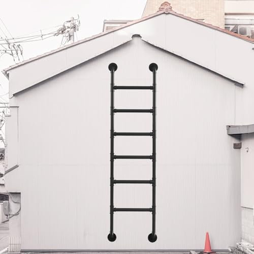 Scala antincendio di emergenza per cantina, finestra, pozzo da 3,3 m, scala retrattile con supporto a parete, ideale per uso esterno o letto a castello (140 cm)